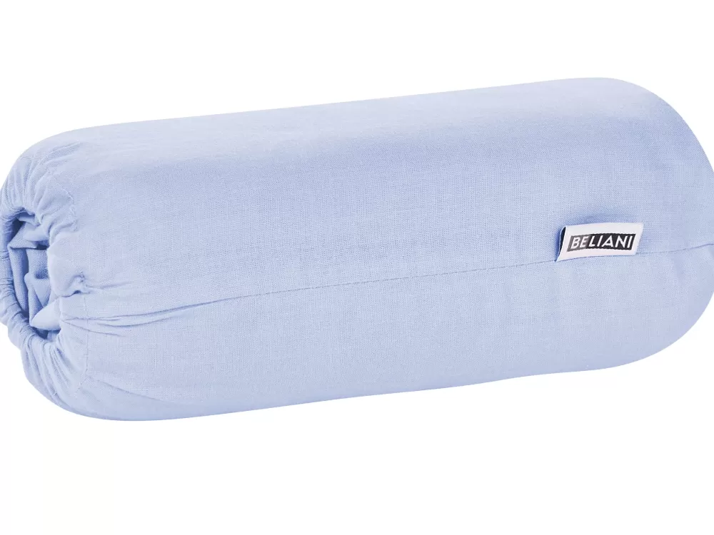 Offerta Lampo: Lenzuola di Cotone Prelavato Blu 90x200 cm - Set Confezionato Beliani Janbu