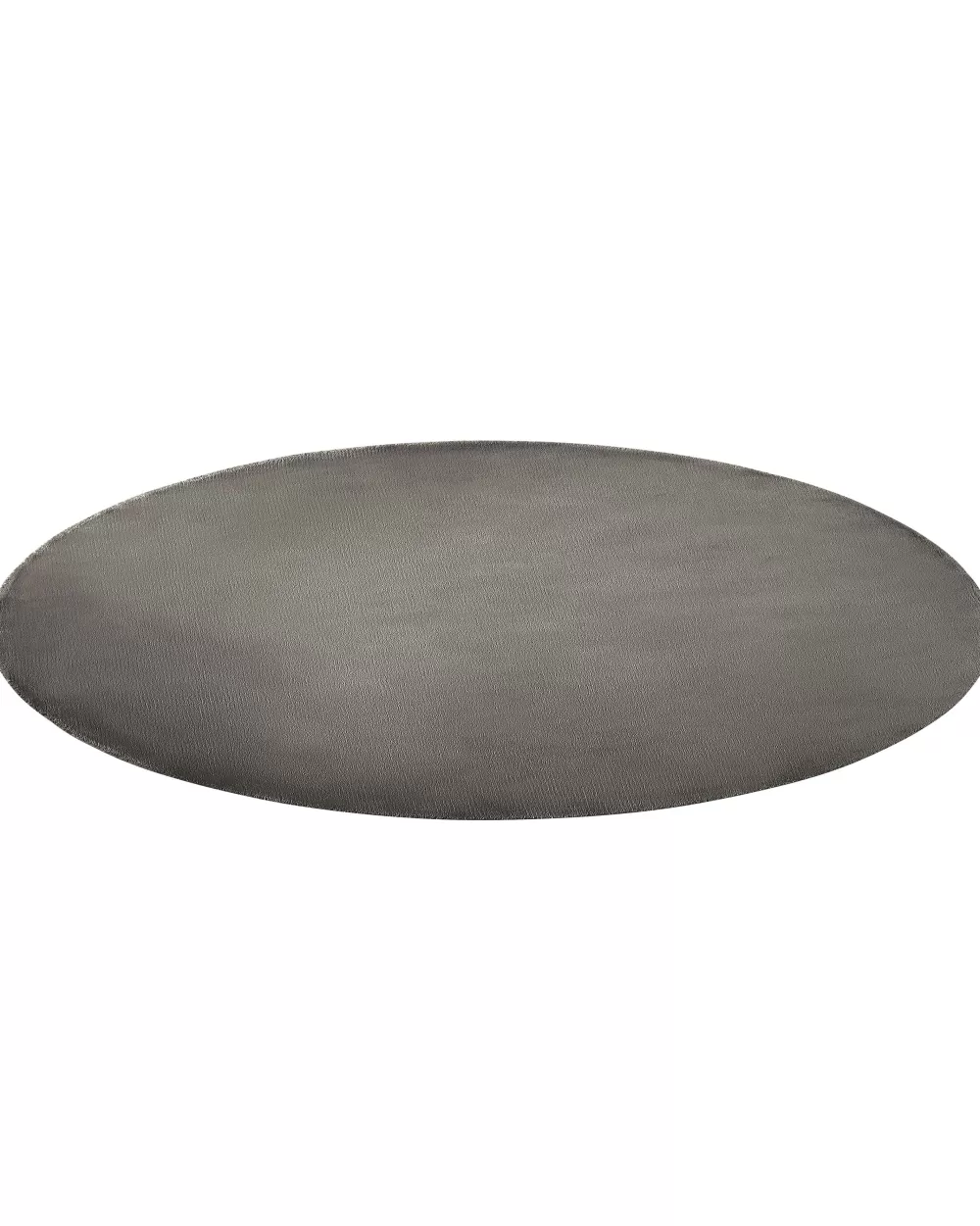 Tappeto Circolare Beliani in Morbida Viscosa Grigio Antracite, Diametro 140 cm - Design Moderno e Confortevole per il Soggiorno