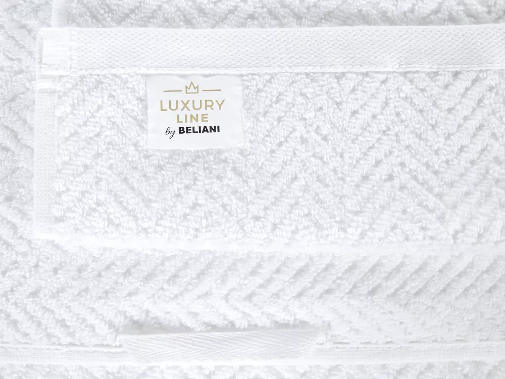 Set Asciugamani Premium in Cotone 100% Bianco - Confezione da 9 Pezzi Mitiaro by Hot Beliani