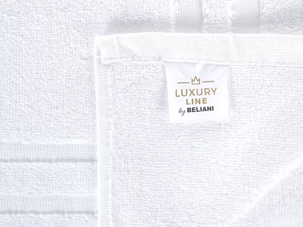 Set Asciugamani Premium in Cotone 100% Bianco - Confezione da 9 Pezzi Mitiaro by Hot Beliani