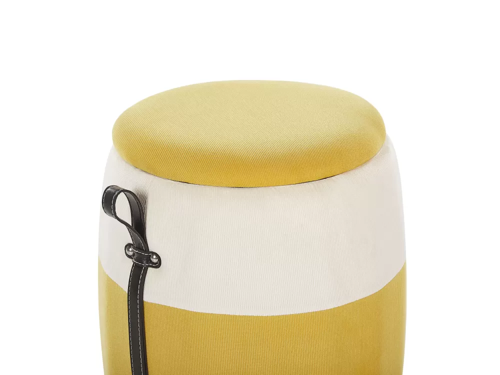 Offerta Imperdibile Contenitore Organizzatore Rahi Vakosametti Giallo 36cm con Dettagli Rubino - Beliani