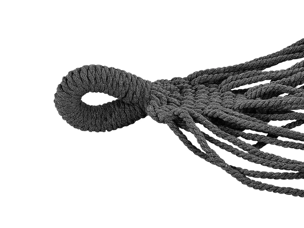Amaca Sospesa in Cotone Grigio Rocca - Ideale per Giardino, Design Moderno e Confortevole | Beliani Outlet