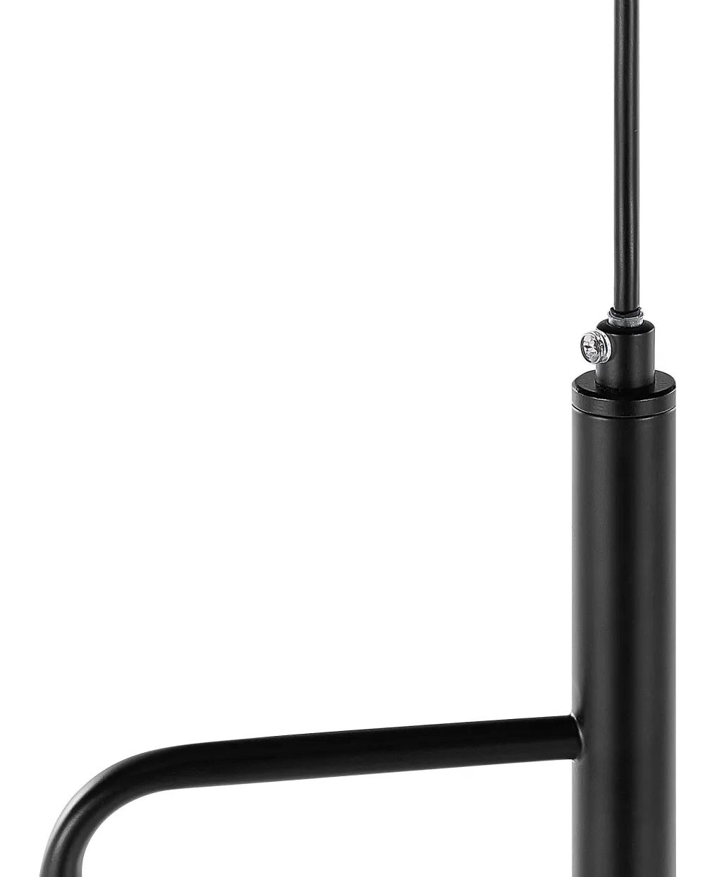 Lampada a sospensione Beliani - Tre luci moderne in metallo opaco nero, design Bogna