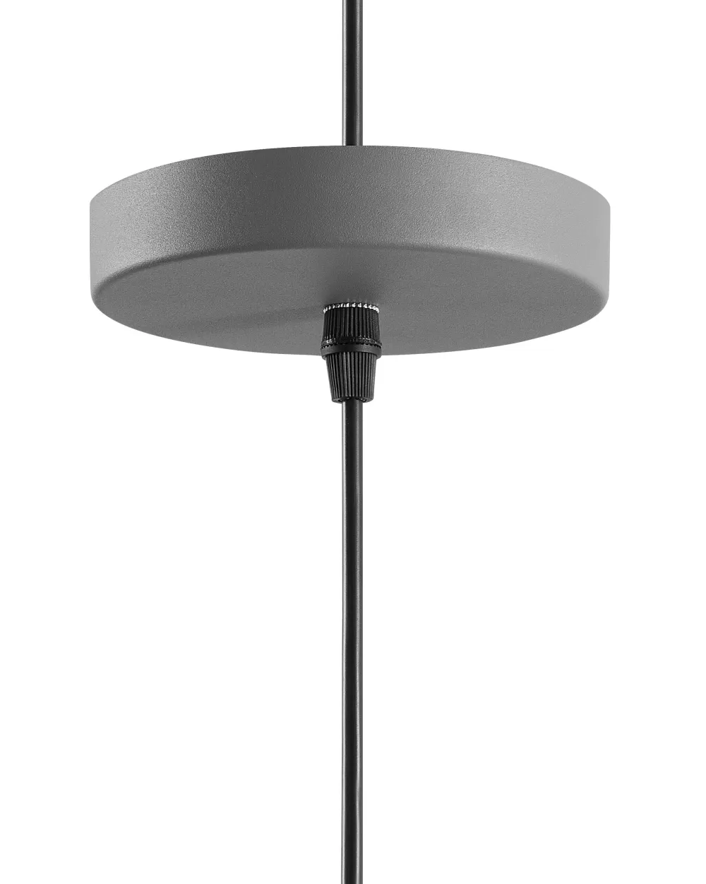 Lampada a Sospensione Beliani Tagus in Alluminio - Finitura Grigio Antracite con Dettagli Rame - Design Moderno per Interni - Disponibile Online