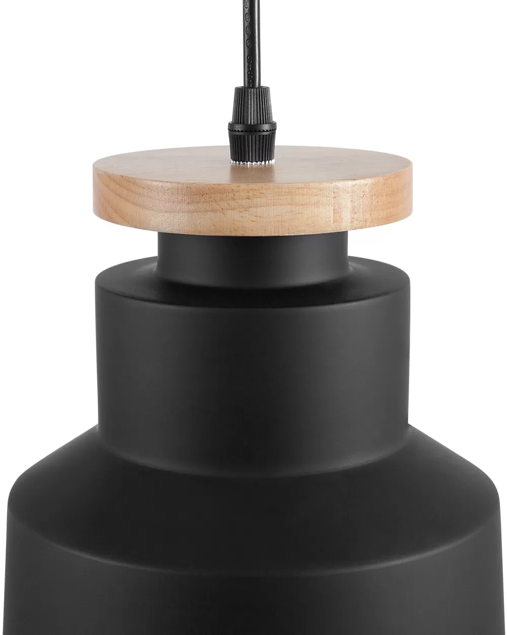 Lampada a sospensione Neva moderna in alluminio nero - Design elegante Beliani