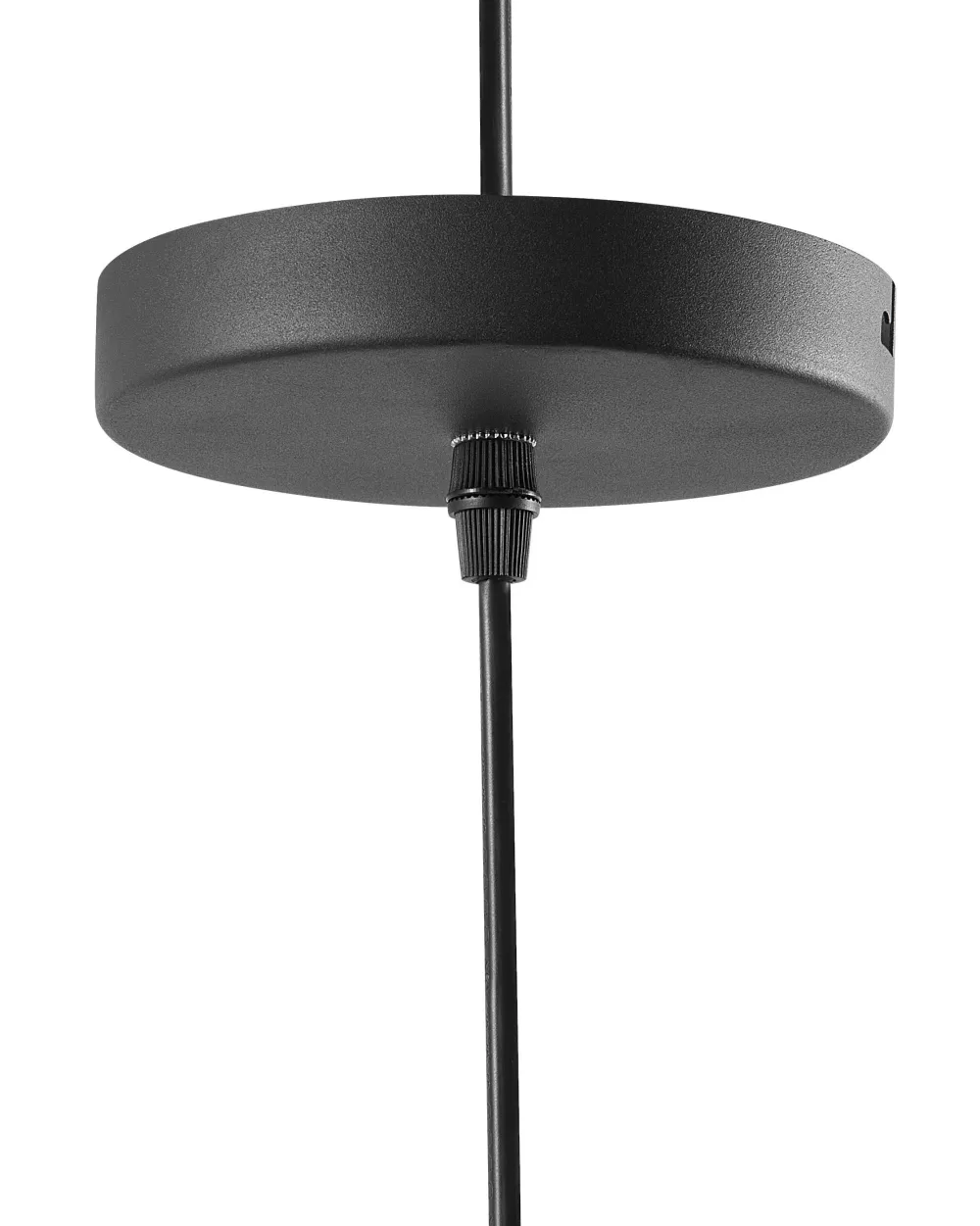 Lampada a Sospensione Beliani in Alluminio - Design Moderno con Finiture Rame e Nero, Collezione Tagus
