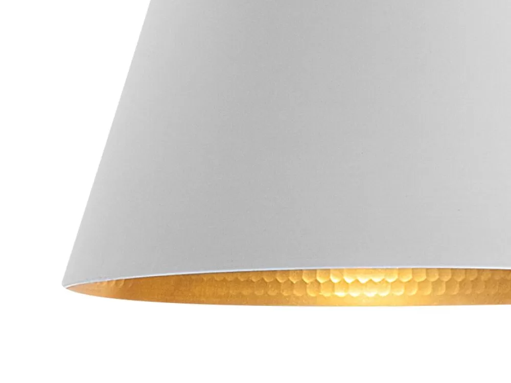 Beliani Tagus - Lampada a Sospensione in Alluminio Bianco, Design Moderno per Interni