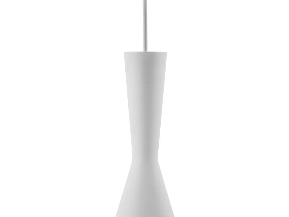 Beliani Tagus - Lampada a Sospensione in Alluminio Bianco, Design Moderno per Interni