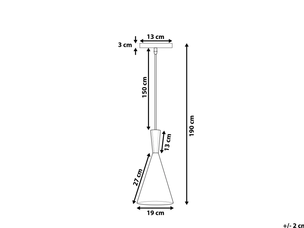 Beliani Tagus - Lampada a Sospensione in Alluminio Bianco, Design Moderno per Interni