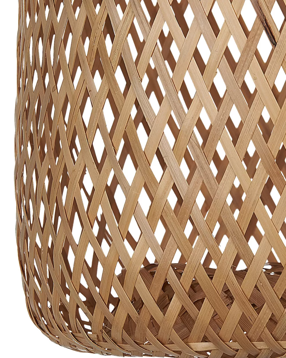 Lampada a Sospensione Moderna in Bambù Naturale e Legno Chiaro Beliani Lwela - Design Elegante per Ambienti Accoglienti