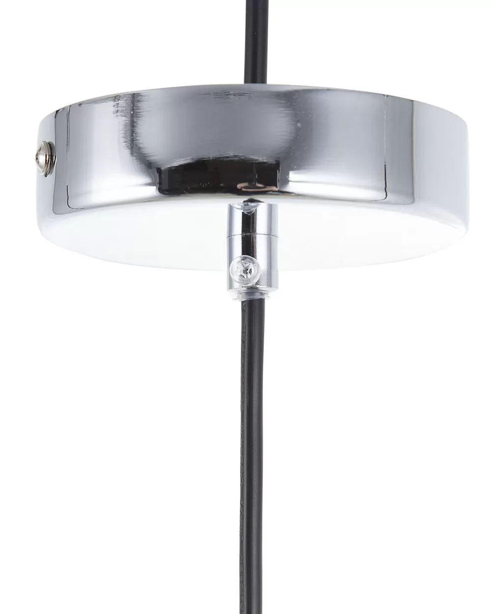 Lampadario Beliani Design Elegante in Gesso Grigio Chiaro per Interni Moderni - Modello Lambro