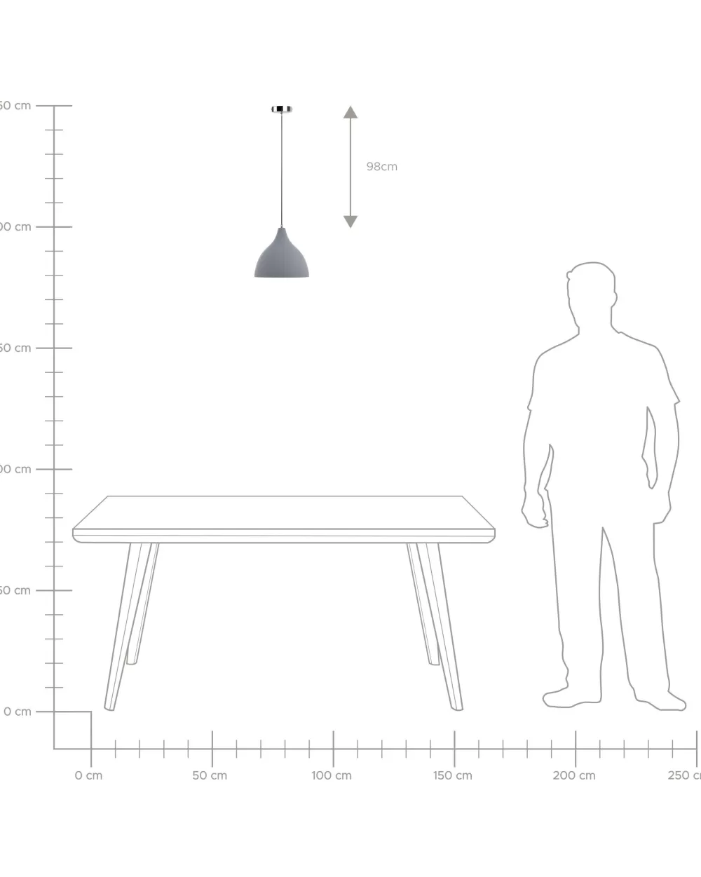 Lampadario Beliani Design Elegante in Gesso Grigio Chiaro per Interni Moderni - Modello Lambro