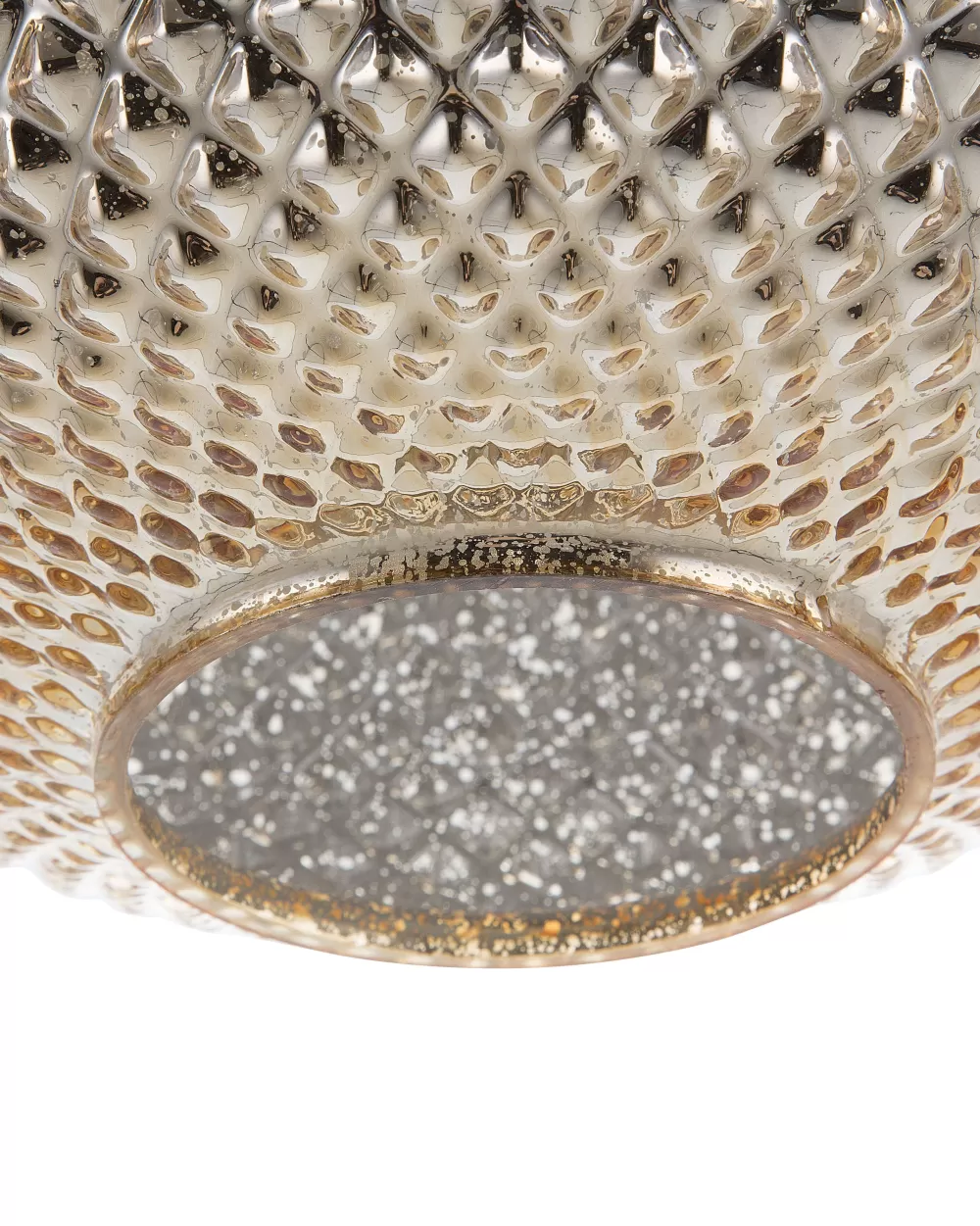 Lampada a Sospensione Beliani in Vetro Dorato - Design Moderno con Rifiniture Madon per Arredamento Elegante