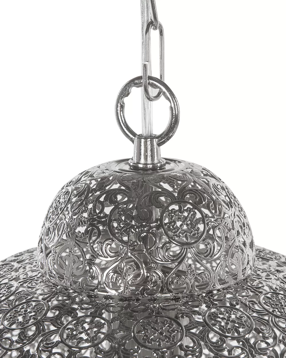 Lampada a sospensione moderna in metallo argento - Design elegante Tyne by Beliani