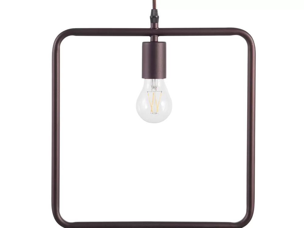 Beliani Lerma - Lampada a sospensione in metallo brunito con design contemporaneo per ambienti moderni