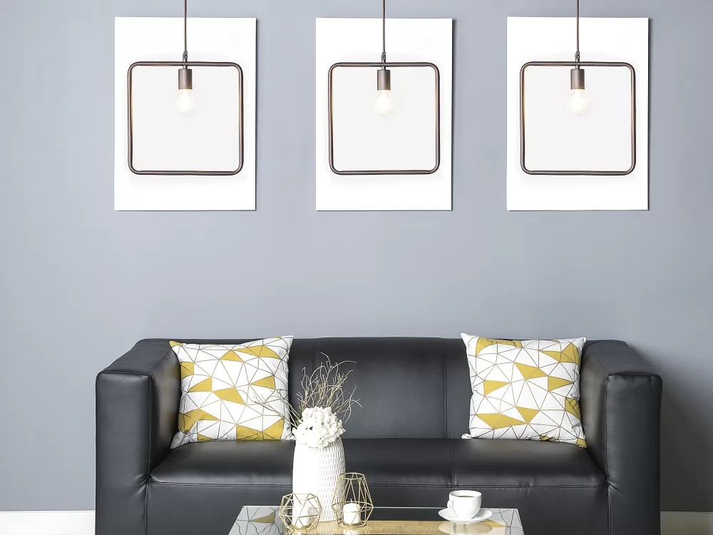 Beliani Lerma - Lampada a sospensione in metallo brunito con design contemporaneo per ambienti moderni