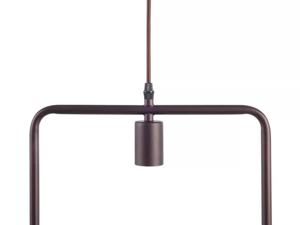Beliani Lerma - Lampada a sospensione in metallo brunito con design contemporaneo per ambienti moderni
