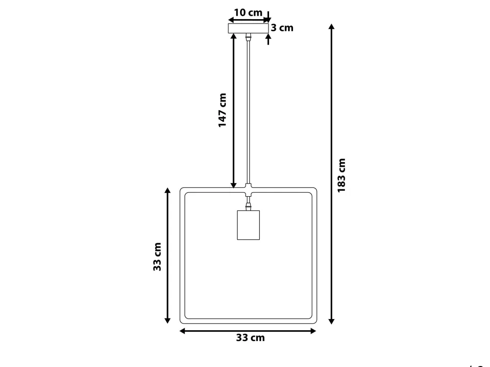 Beliani Lerma - Lampada a sospensione in metallo brunito con design contemporaneo per ambienti moderni
