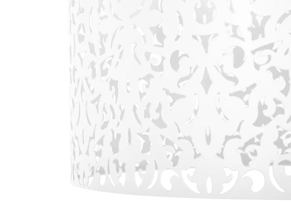 Lampada Sospesa Beliani Chelif - Design Moderno in Metallo Bianco per Ambienti Eleganti