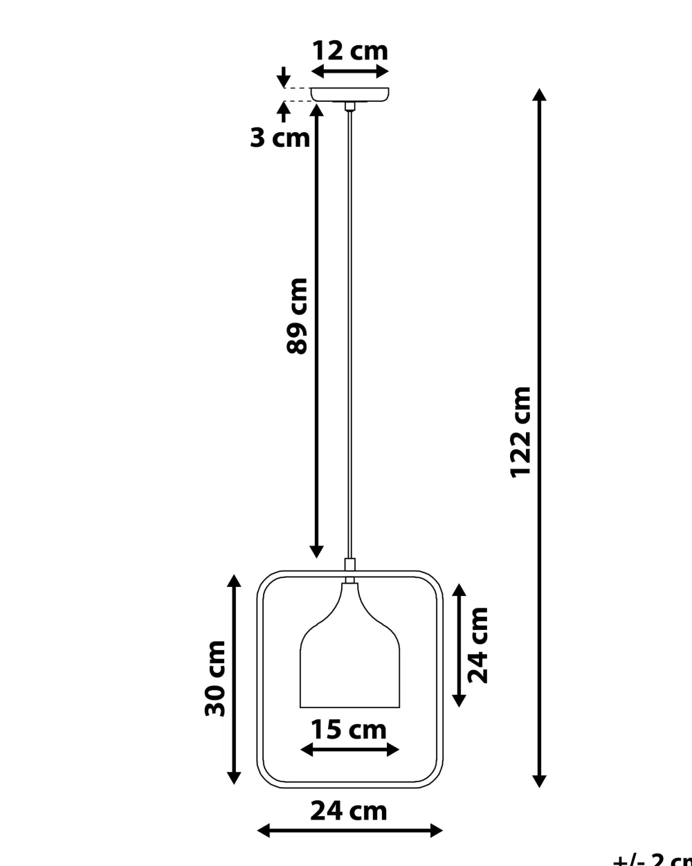 Lampadario Sospeso Mavone in Metallo Bianco - Design Moderno Beliani