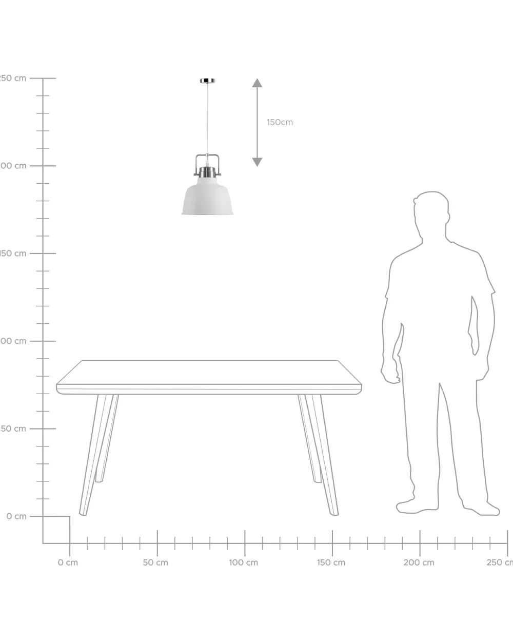 Lampadario Sospeso Beliani Narmada - Design Contemporaneo in Metallo Opaco Bianco Crema