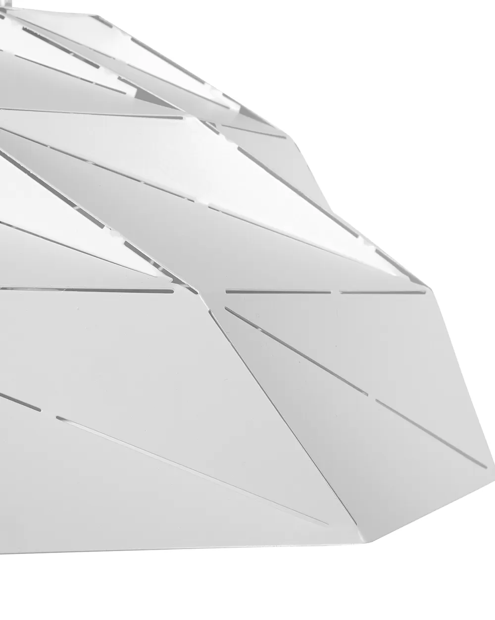 Lampada a Sospensione Moderna in Metallo Bianco Rubicon - Beliani con Sconto Esclusivo