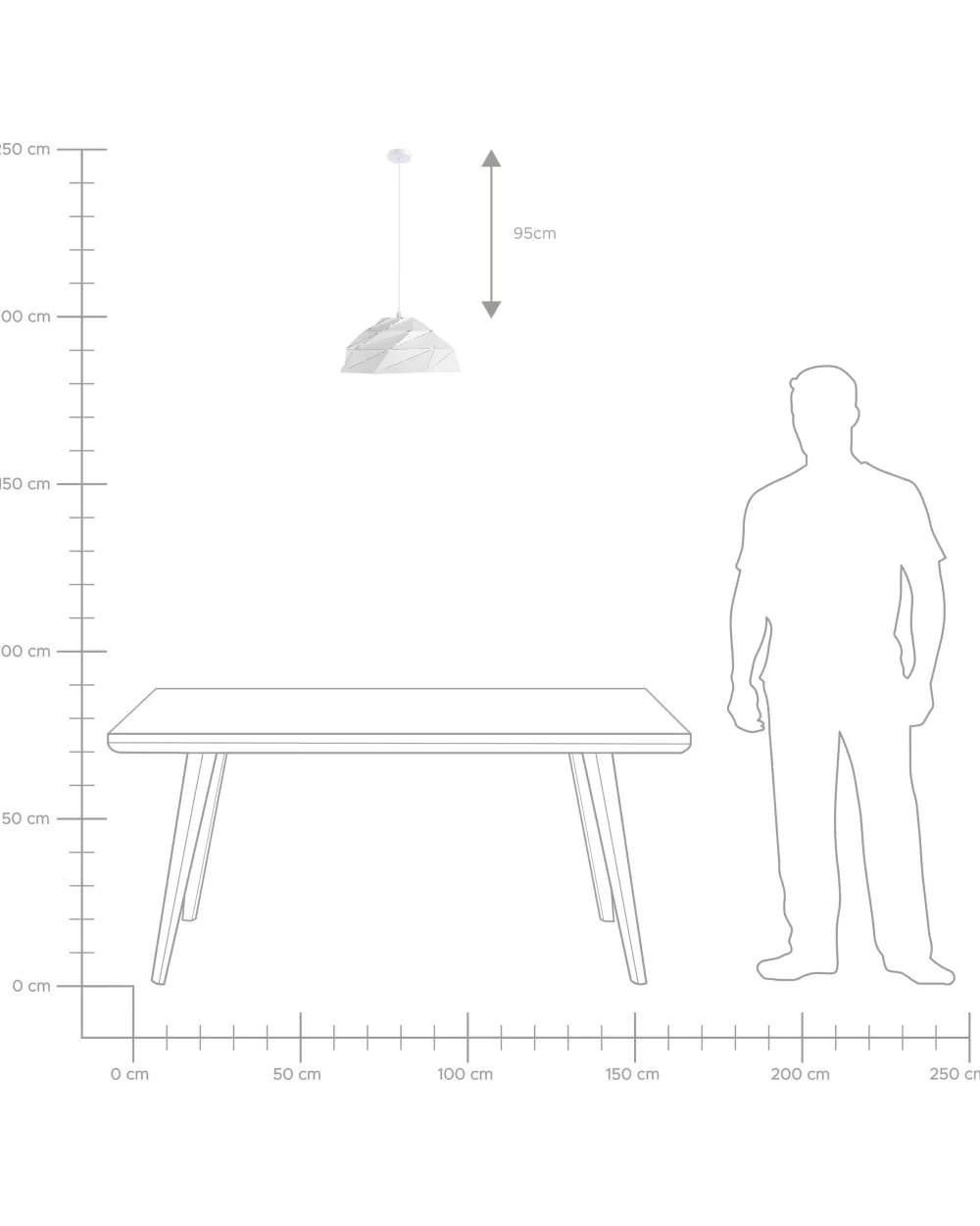 Lampada a Sospensione Moderna in Metallo Bianco Rubicon - Beliani con Sconto Esclusivo