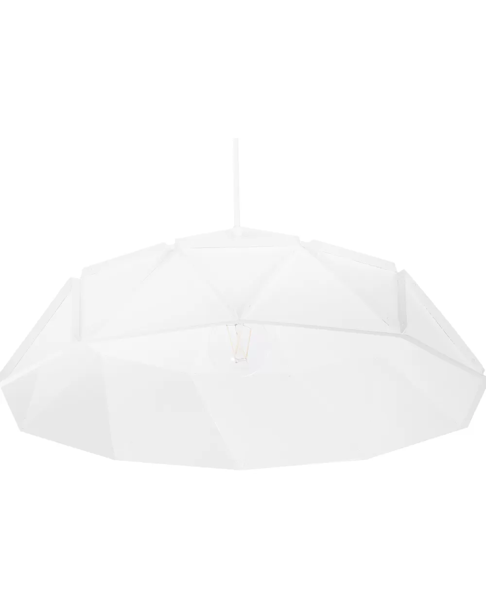 Lampadario a Sospensione Senia in Metallo Bianco - Design Moderno per Interni by Beliani