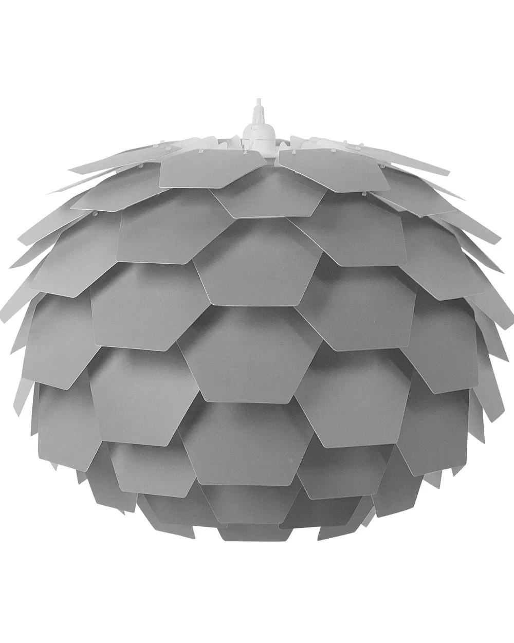 Lampada Sospesa Beliani in Plastica Grigio Antracite, Design Moderno con Sfumature Segrete per Ambienti Interni