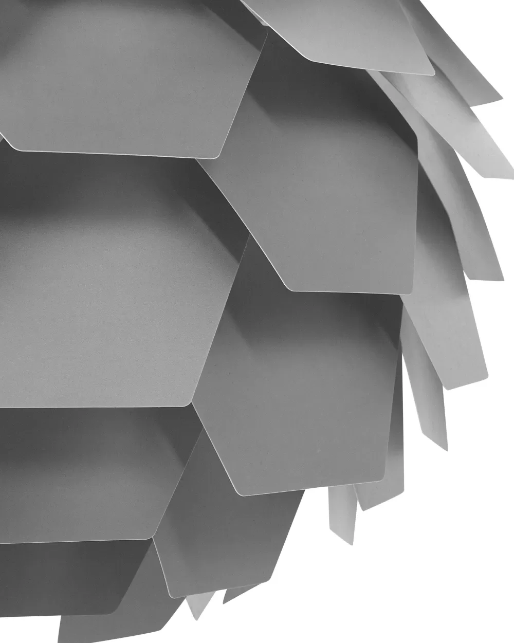 Lampada Sospesa Beliani in Plastica Grigio Antracite, Design Moderno con Sfumature Segrete per Ambienti Interni
