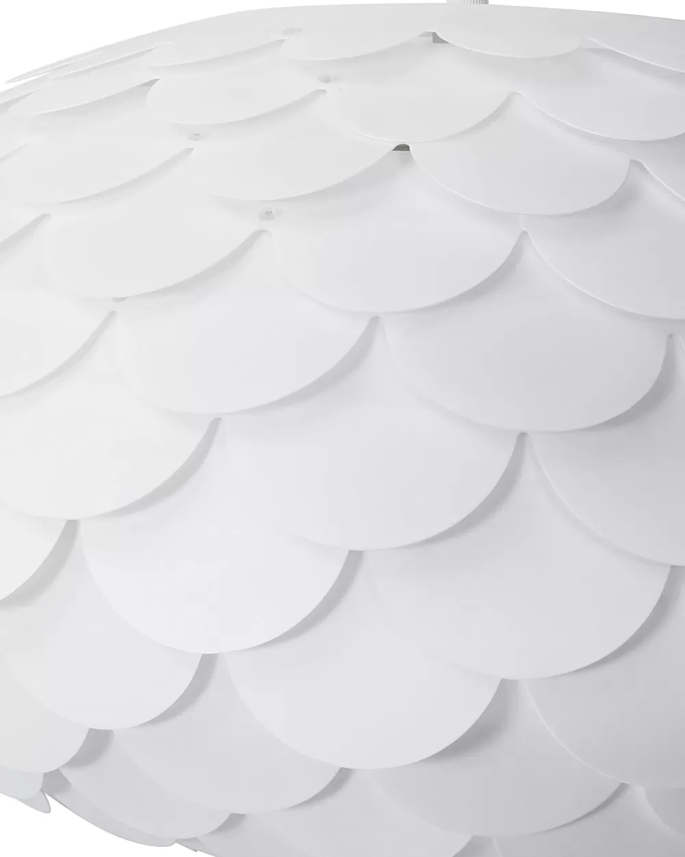 Lampada a Sospensione Beliani - Moderno Design in Plastica Bianca per Camerette dei Bambini