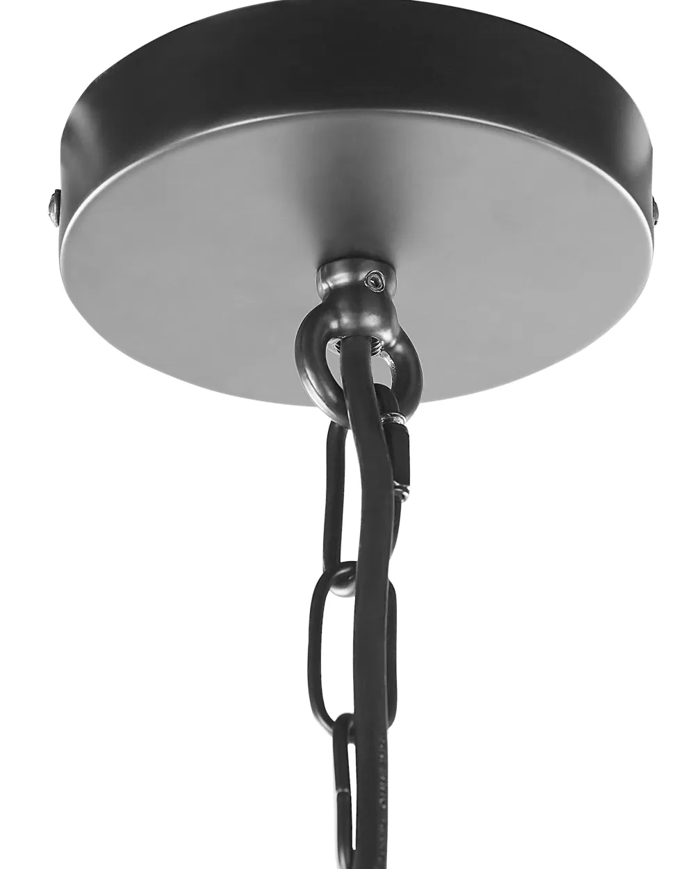 Lampadari Moderni in Ferro Nero per Soggiorno – Coppia di 2, Design Bashilo by Beliani