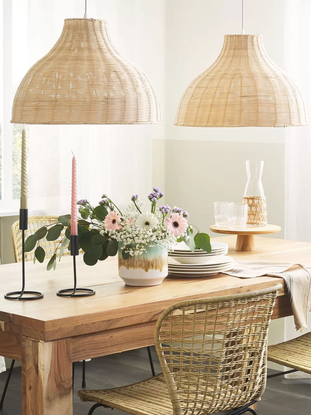 Lampada Sospensione Beliani Millian - Design Moderno in Corda Intrecciata con Tonalità Naturali