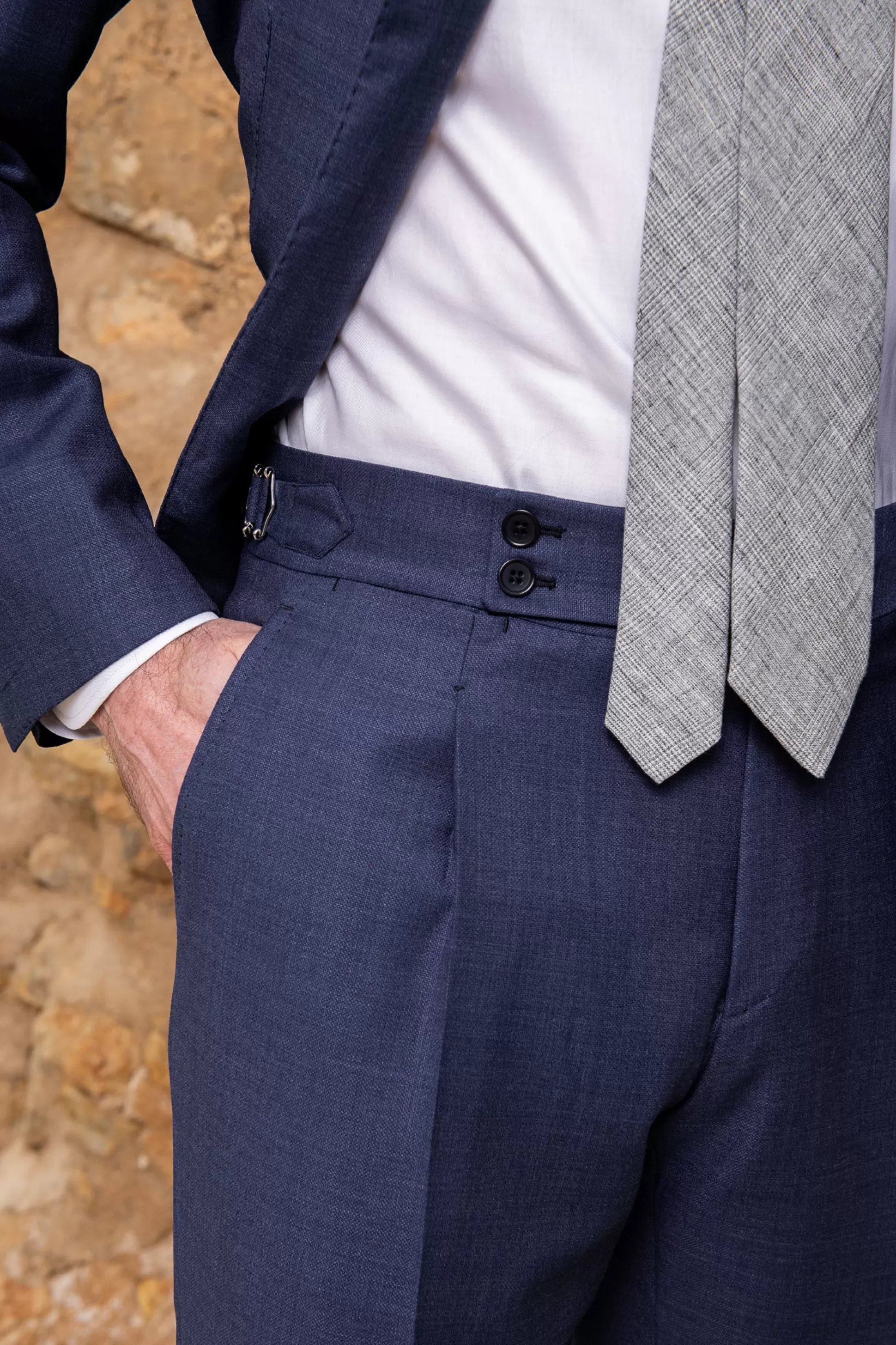 Elegante completo uomo blu reale - Confezionato a mano in Italia | Sconto speciale Pini Parma
