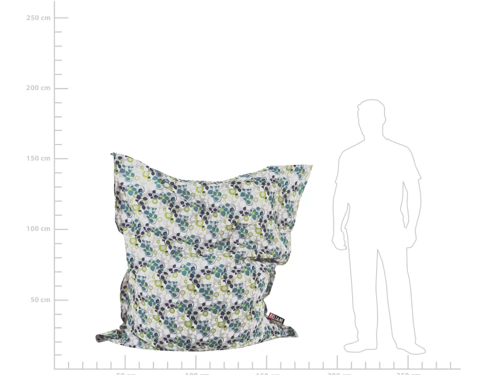 Sacco relax ultra confortevole per bambini Beliani - Rivestimento in nylon morbido, dimensioni 140x180 cm, disponibile in diverse tonalità vivaci