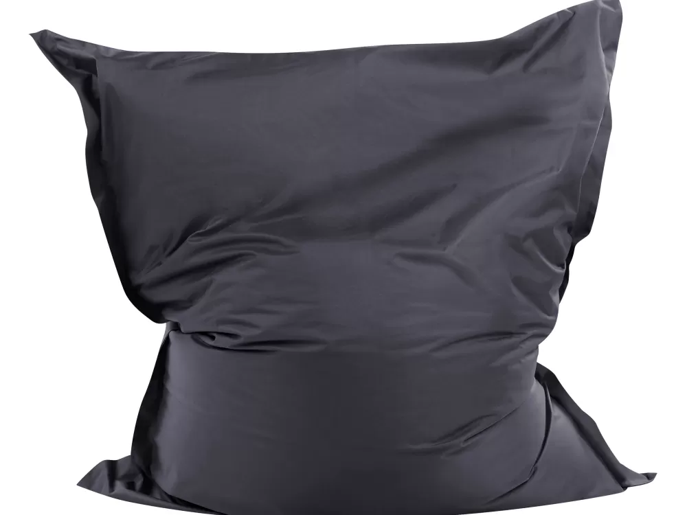 Beliani Sedia a Sacco in Nylon Nero 140x180 cm - Design Moderno con Rivestimento Morbido e Confortevole per Interni