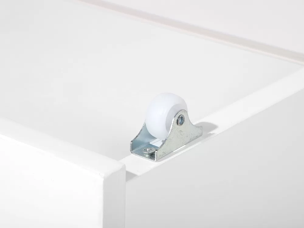 Beliani Manty - Set di 2 Contenitori Organizzatori Bianchi per Casa, Design Funzionale e Prezzo Conveniente
