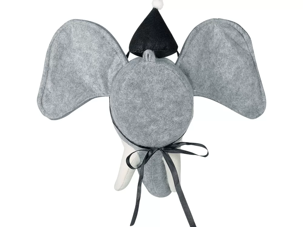 Decorazione murale per bambini con elefante grigio, quadro moderno 36x36 cm - Beliani Badou  
Accogliente adesivo da parete per camerette, motivo elefante stilizzato in tonalità grafite 36x36 - Beliani  
Quadro decorativo per ambienti kids, elefantino in stile nordico grigio cenere, misure 36x36 cm - Linea Beliani Badou