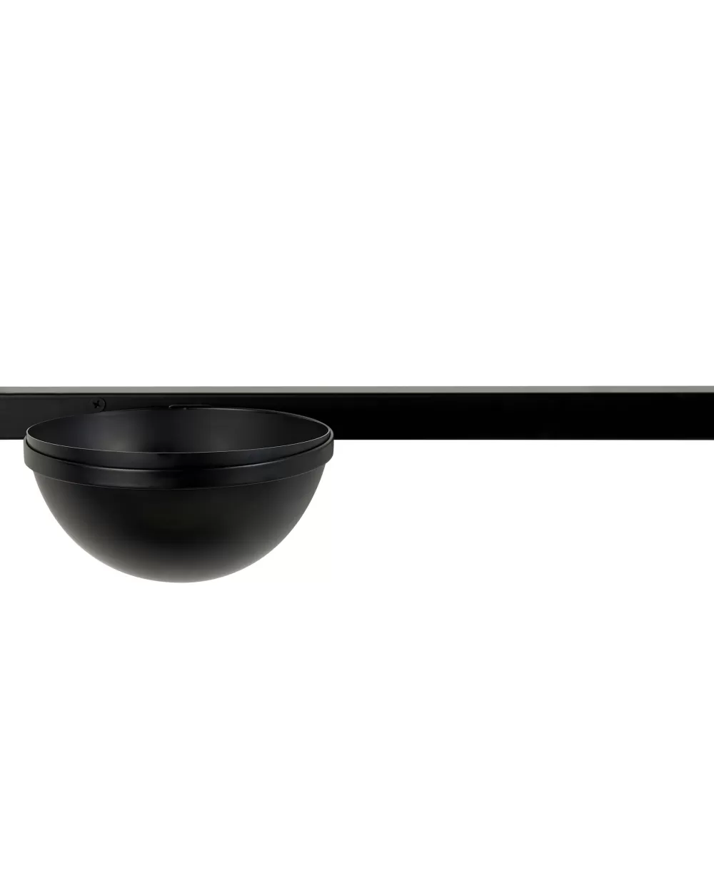 Lampada a parete Beliani con doppia illuminazione - Design moderno in ferro verniciato nero, dettaglio vaso decorativo modello Isabella