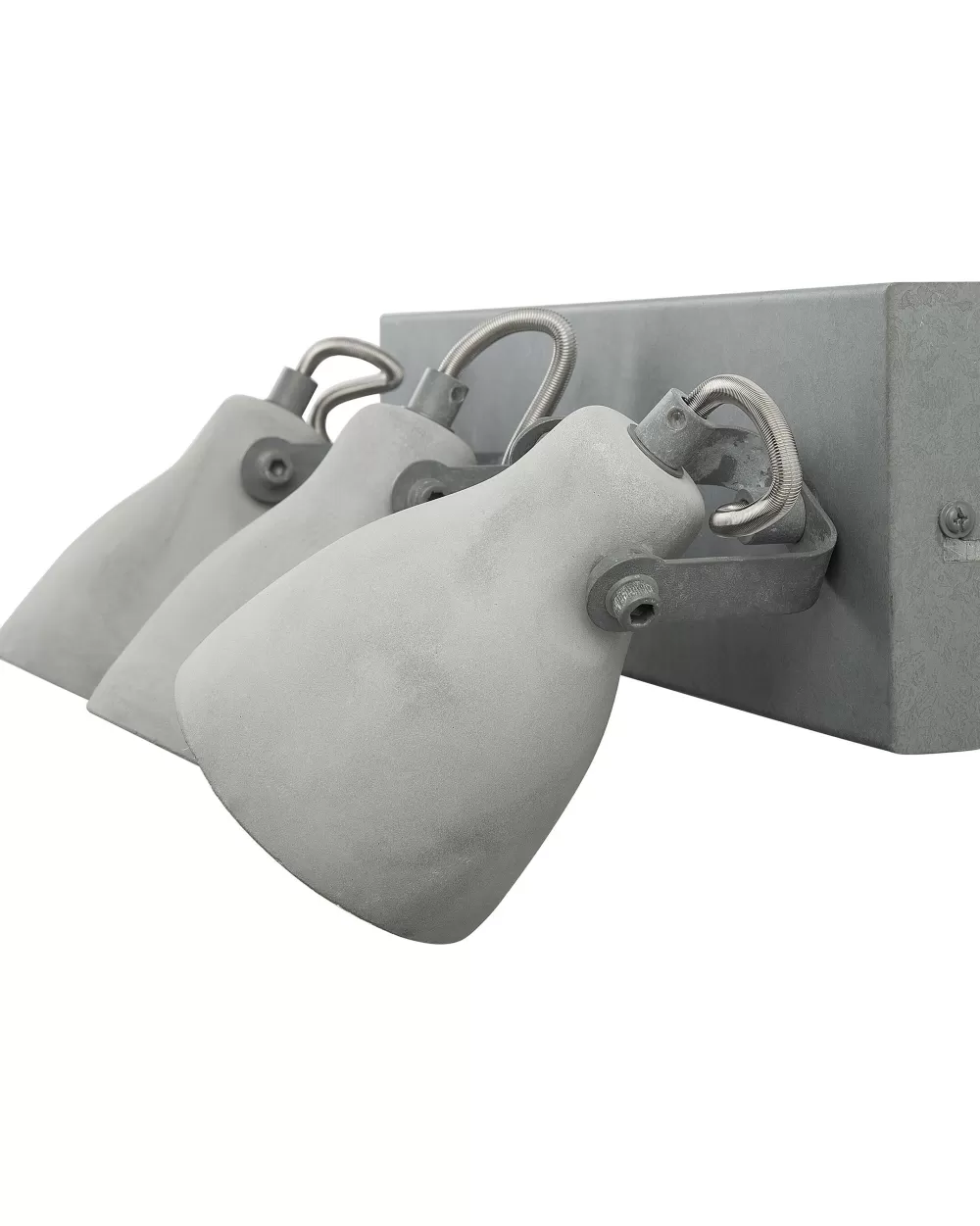 Lampada a Sospensione Moderna con 3 Luci in Cemento Grigio Chiaro - Design Essenziale Mistago by Beliani