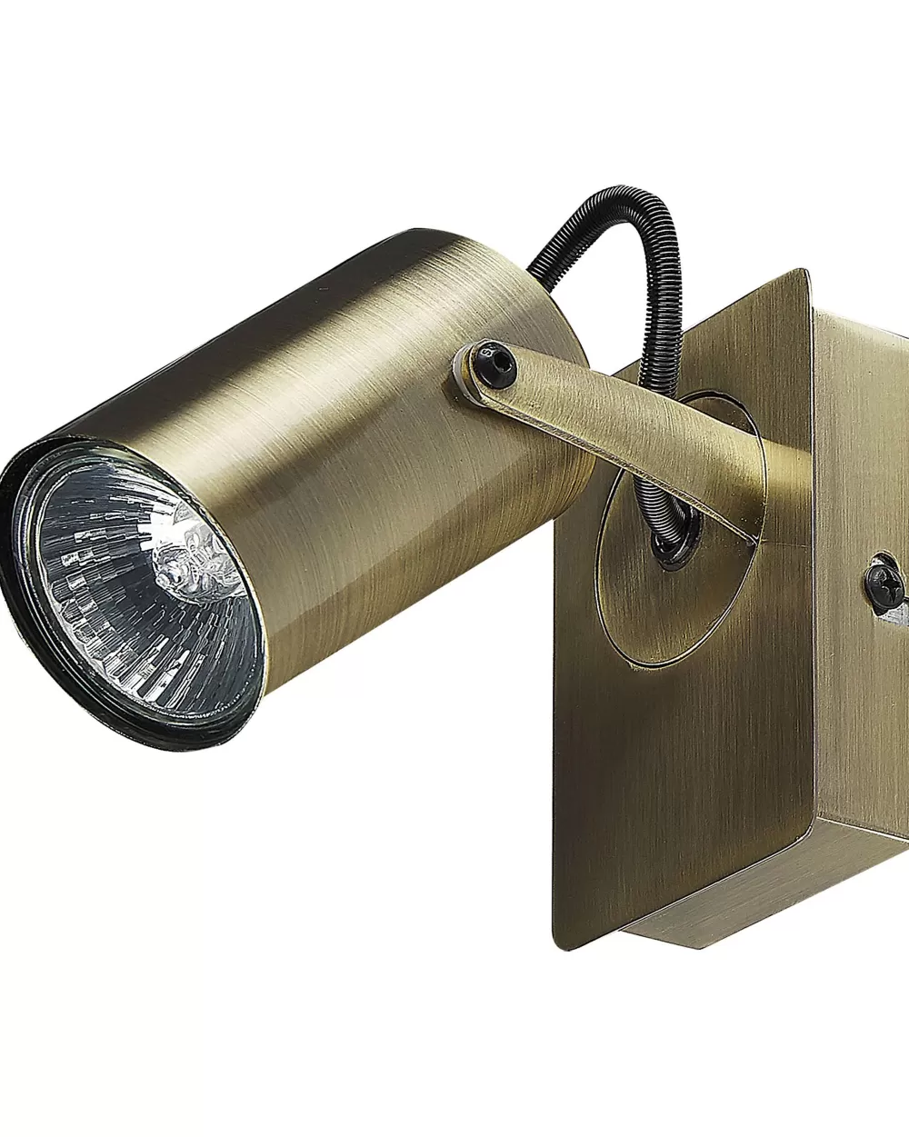 Lampade da Parete in Ottone Antico - Set di 2 con Design Moderno e Montaggio a Clip | Beliani