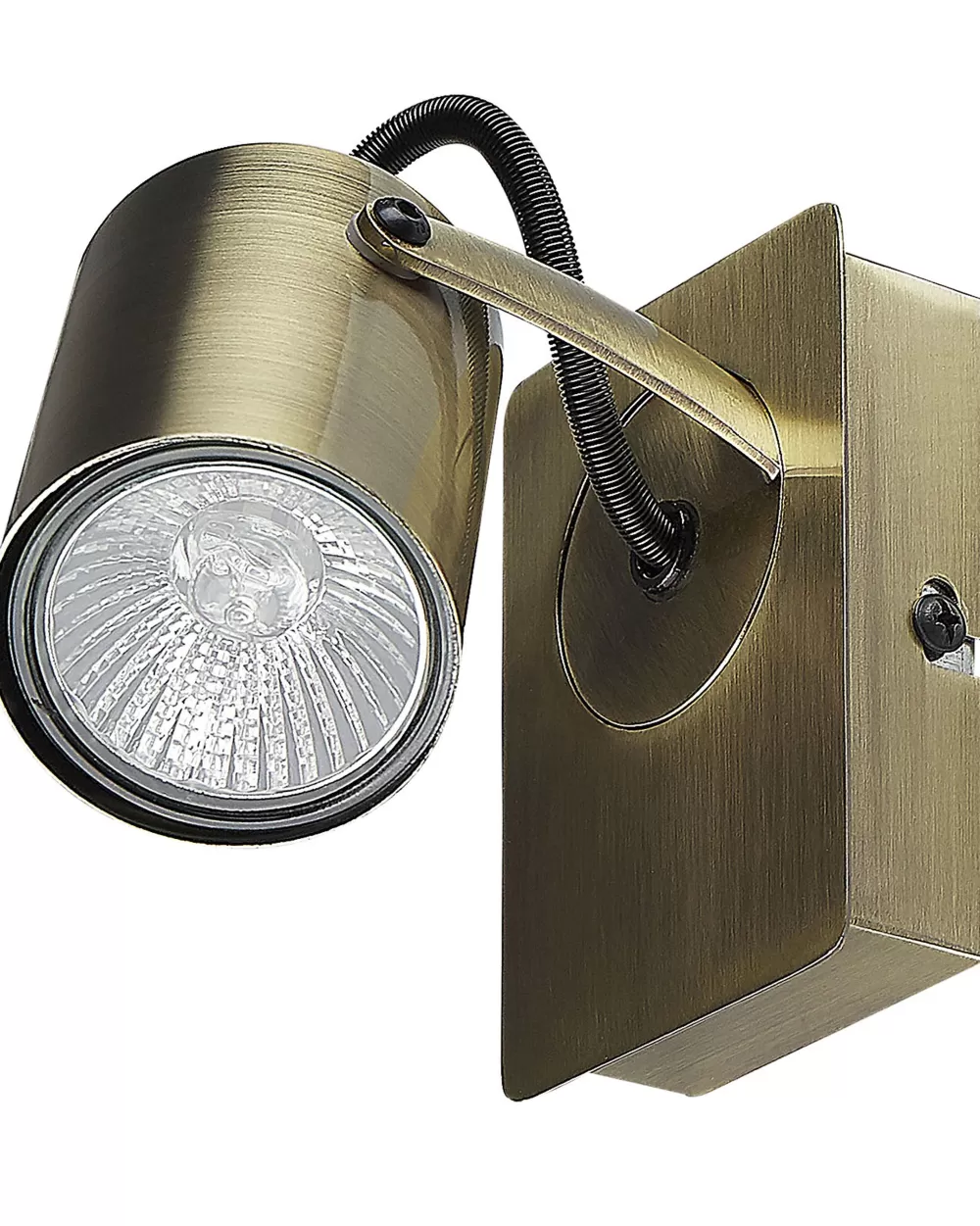 Lampade da Parete in Ottone Antico - Set di 2 con Design Moderno e Montaggio a Clip | Beliani