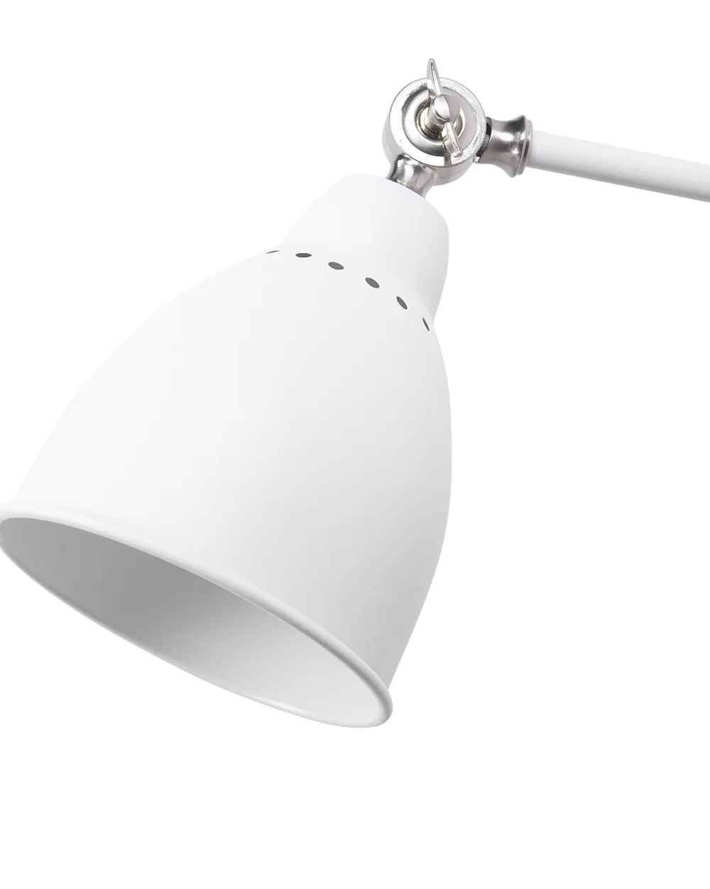 Lampade da Parete Moderne in Metallo Bianco Mississippi - Coppia di Luci Eleganti Beliani