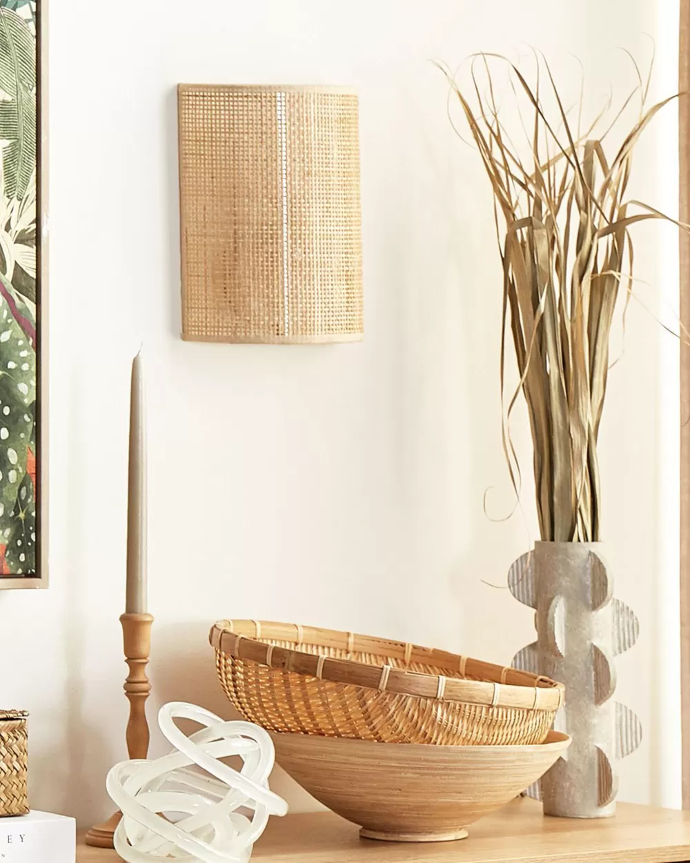 Lampada da Parete Rottinki Design Moderno - Colori Naturali Demitrie | Offerta Esclusiva Beliani