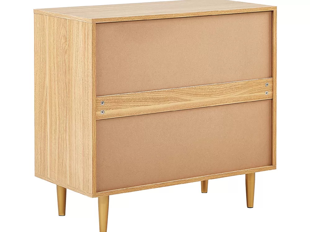 Elegante Scatola con Ante Beliani, Design Moderno in Legno Chiaro - Soluzione di Arredamento per Soggiorno o Camera da Letto