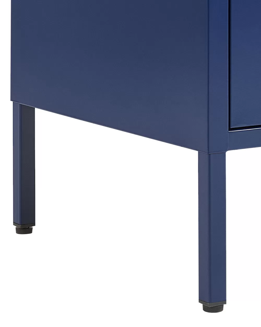 Armadio Moderno con 2 Ante e 2 Ripiani in Acciaio - Design Contemporaneo Blu Marino Elegante Beliani, Soluzione di Archiviazione Compatta Perfetta per Arredamenti Moderni