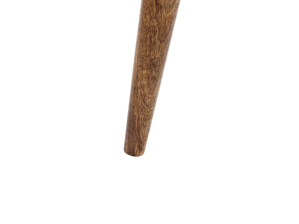 Set Elegante Beliani: Tavolini Laterali in Legno di Mango Scuro con Dettagli Dorati - Confezione da 2 Pezzi per Arredamento Moderno