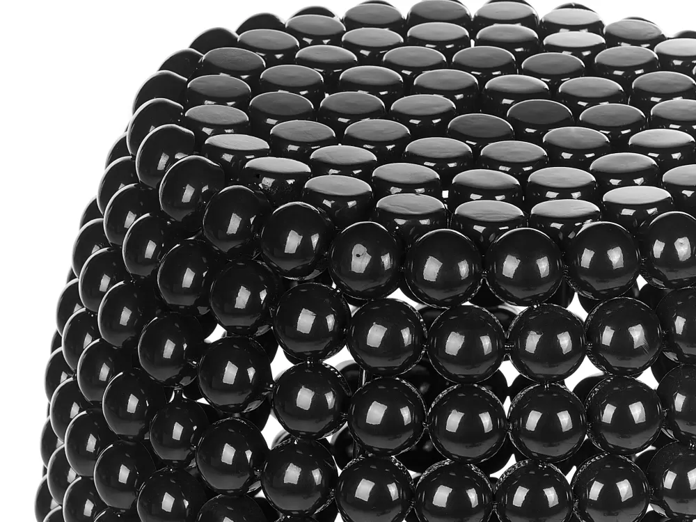 Beliani - Set di 2 Tavolini Laterali Moderni in Nero, Design Elegante e Pratico per il Soggiorno