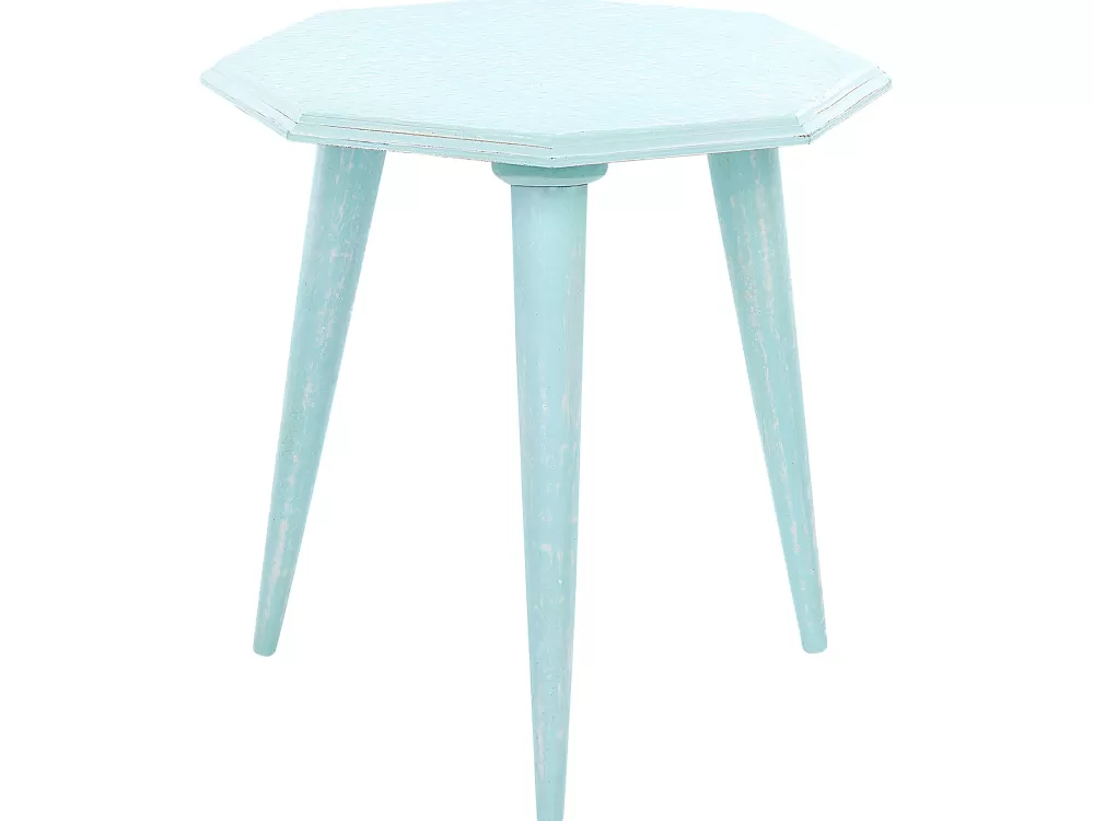 Elegante Set di 2 Tavolini Laterali Beliani - Azzurro Chiaro per Arredamento Moderno
