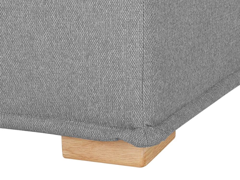 Poltrona Relax Beliani - Sezione Divano con Rivestimento Morbido, Grigio Perla - Modello Tibro